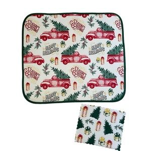 NWOT Holiday Living BUNDLE Christmas Truck Dish Drying Mats | Holiday Decor